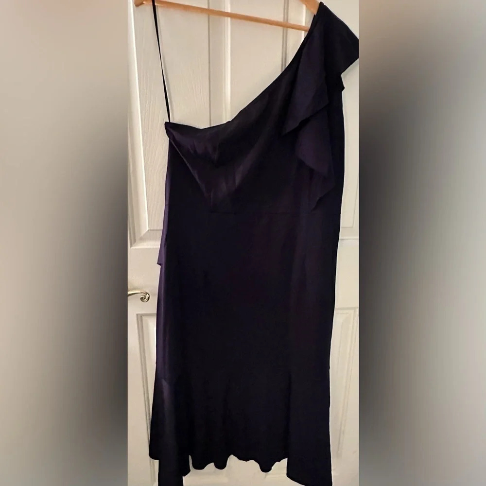 Grace Karin Navy Size XXL One Shoulder with Ruffles Cocktail/Formal Dress - Picture 5 of 13